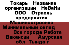 Токарь › Название организации ­ НеВаНи, ООО › Отрасль предприятия ­ Машиностроение › Минимальный оклад ­ 70 000 - Все города Работа » Вакансии   . Амурская обл.,Тында г.